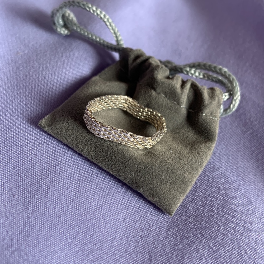 NWT Sterling Silver Mesh Ring